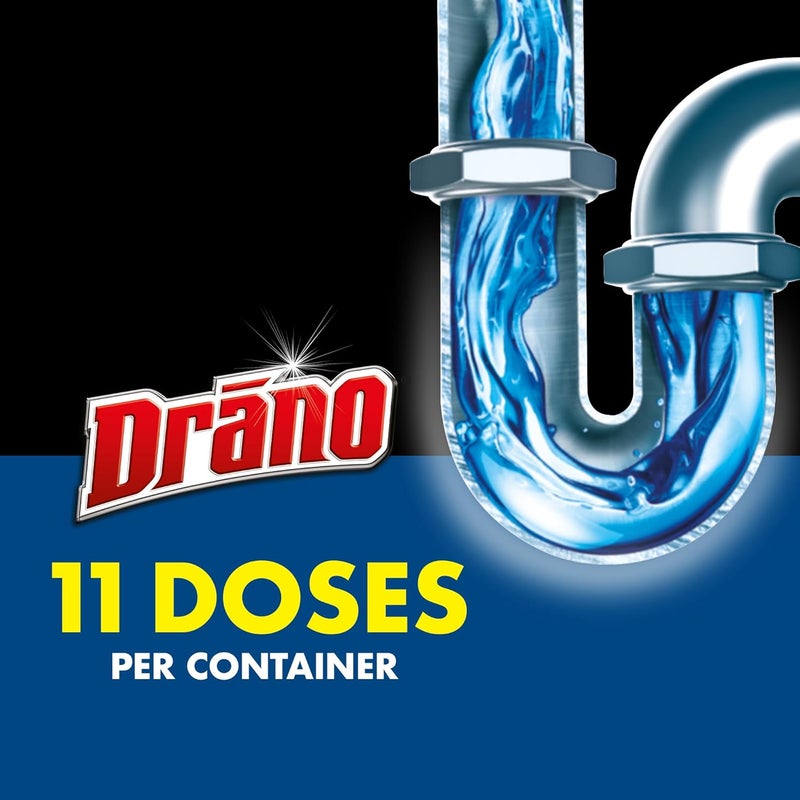 Drano Kitchen Granules Drain Clog Remover and Cleaner, Unclogs Blockage from Grease or Cooking Oil, Commercial Line, 17.6 Oz - Image 4